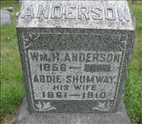 Anderson, Wm. H. and Addie(Shumway)